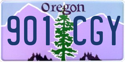 OR license plate 901CGY