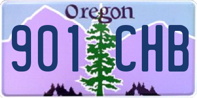 OR license plate 901CHB