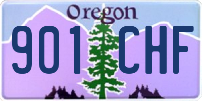 OR license plate 901CHF