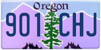 OR license plate 901CHJ