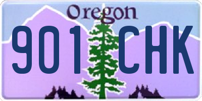 OR license plate 901CHK