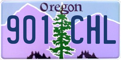 OR license plate 901CHL