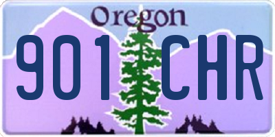 OR license plate 901CHR