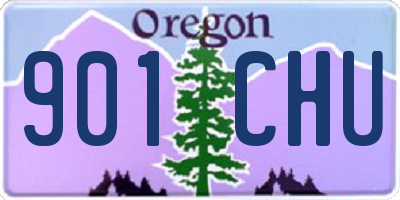 OR license plate 901CHU