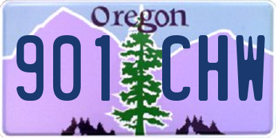 OR license plate 901CHW