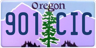 OR license plate 901CIC