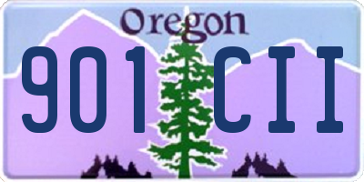 OR license plate 901CII