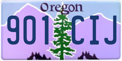OR license plate 901CIJ
