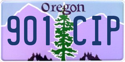 OR license plate 901CIP