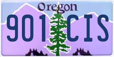OR license plate 901CIS