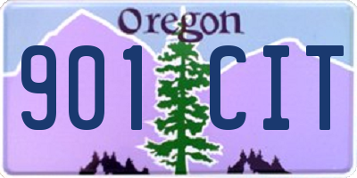 OR license plate 901CIT