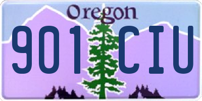 OR license plate 901CIU