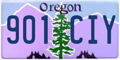 OR license plate 901CIY