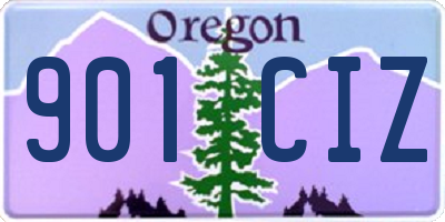 OR license plate 901CIZ