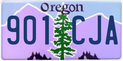 OR license plate 901CJA