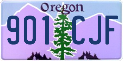 OR license plate 901CJF