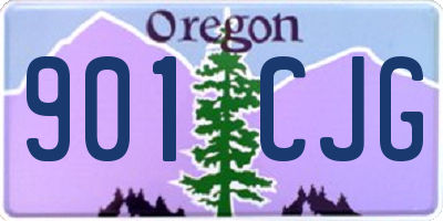 OR license plate 901CJG