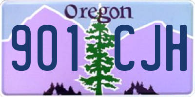 OR license plate 901CJH