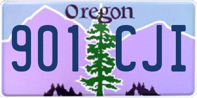 OR license plate 901CJI