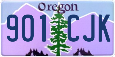 OR license plate 901CJK