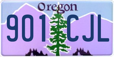 OR license plate 901CJL