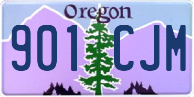 OR license plate 901CJM