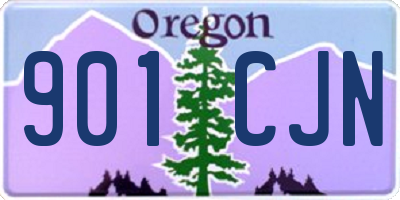 OR license plate 901CJN