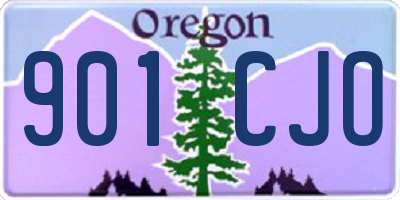 OR license plate 901CJO
