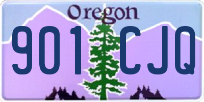 OR license plate 901CJQ