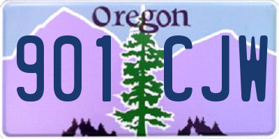 OR license plate 901CJW
