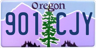 OR license plate 901CJY