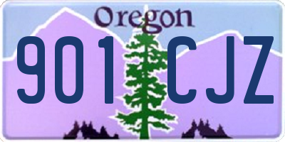 OR license plate 901CJZ