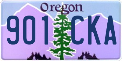 OR license plate 901CKA