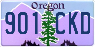 OR license plate 901CKD