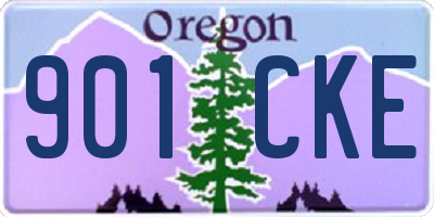 OR license plate 901CKE