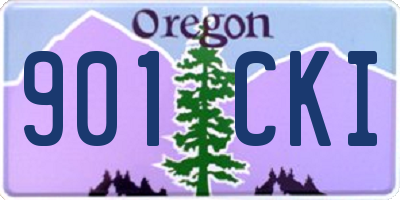 OR license plate 901CKI