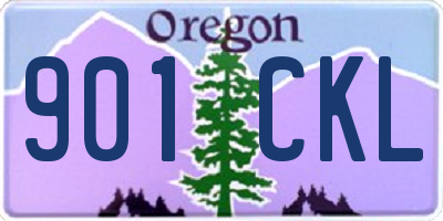 OR license plate 901CKL