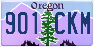 OR license plate 901CKM