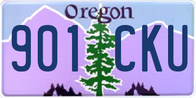 OR license plate 901CKU