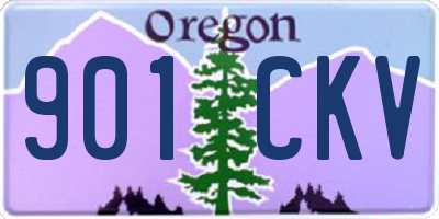 OR license plate 901CKV