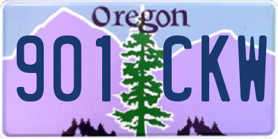 OR license plate 901CKW