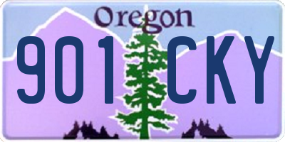 OR license plate 901CKY