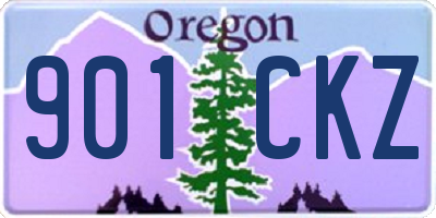 OR license plate 901CKZ