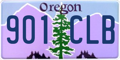 OR license plate 901CLB