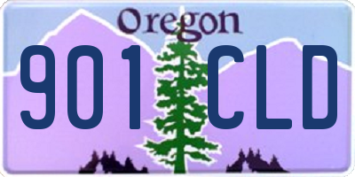 OR license plate 901CLD