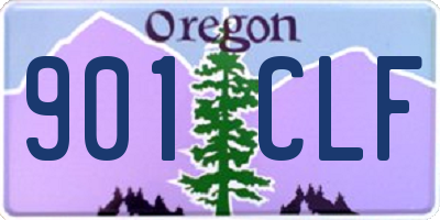 OR license plate 901CLF