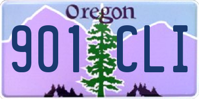 OR license plate 901CLI