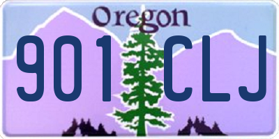 OR license plate 901CLJ
