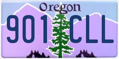 OR license plate 901CLL