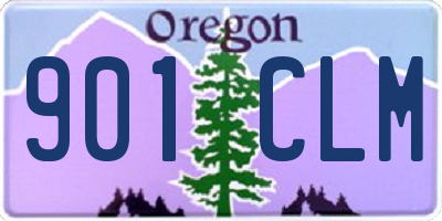 OR license plate 901CLM